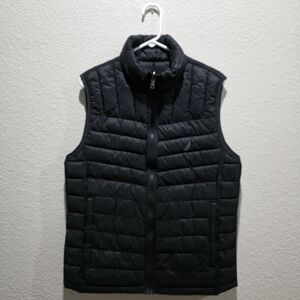 Nautica Lightweight Tempasphere Reversible Black/Silver Vest Sz Small